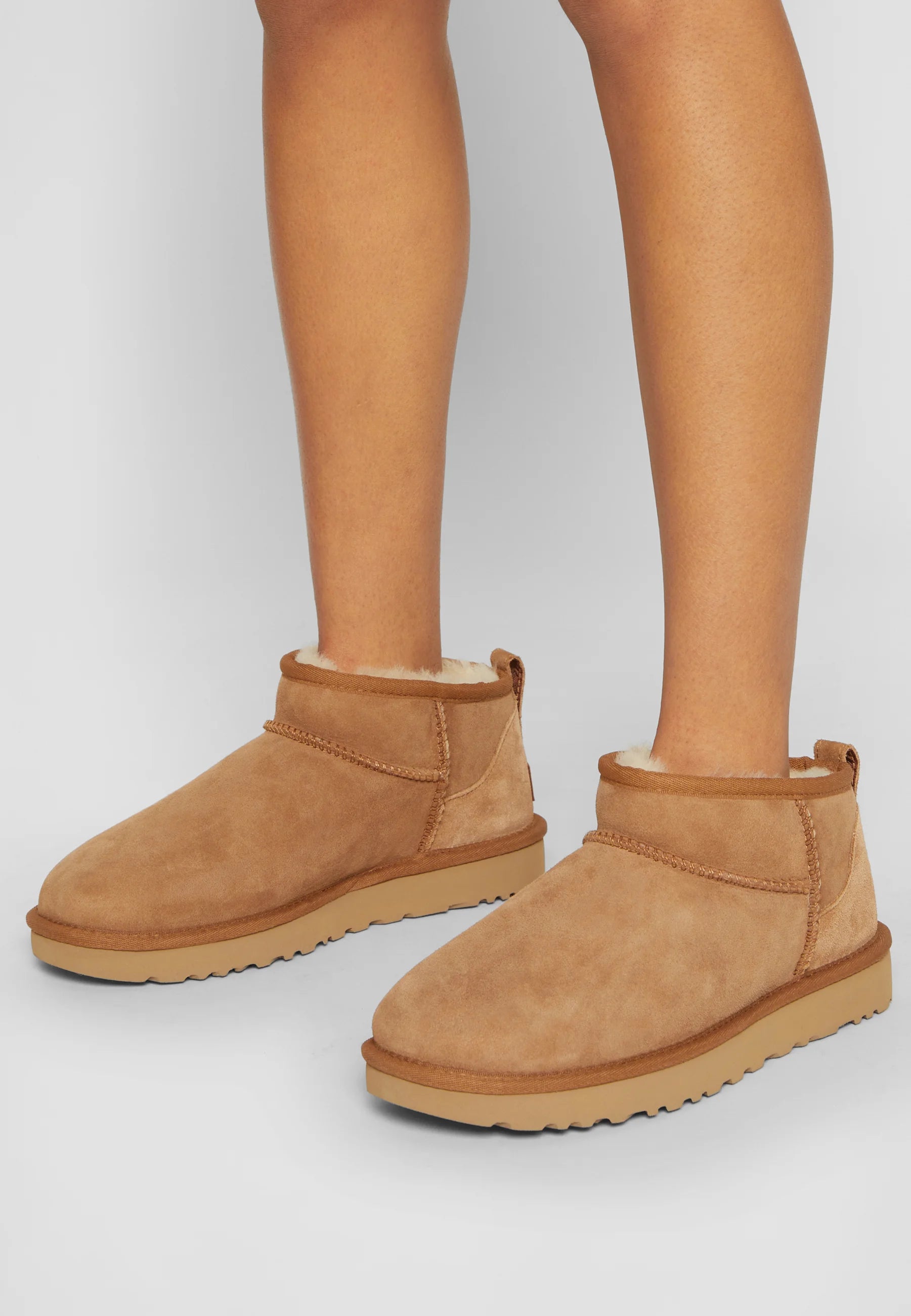 bottes d’hiver confortables femme style ugg marron
